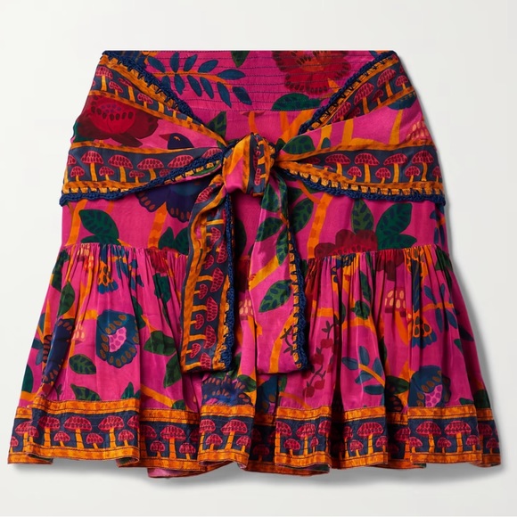 FARM Rio Dresses & Skirts - NWT Farm Rio Sweet Forest Pink Mini Skirt